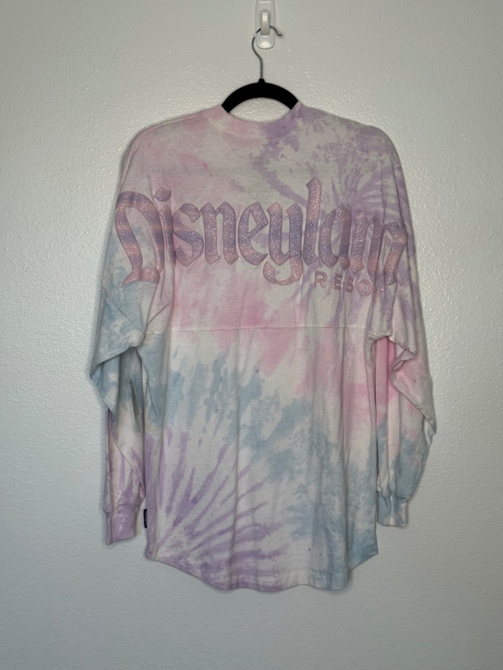 Disneyland Pastel Tie Dye Spirit Jersey XS NWT Glitter